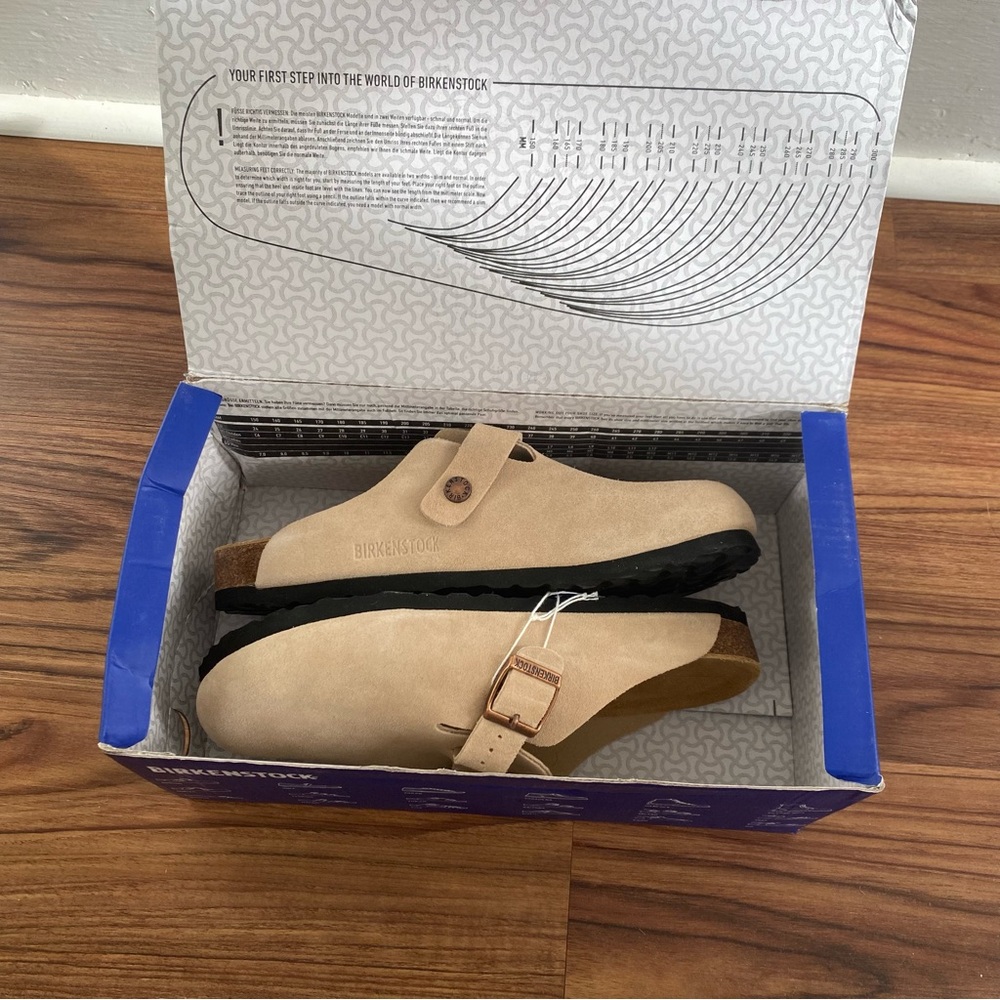 Birkenstock Boston Soft Footbed Tan Clogs - Picture 3 of 6